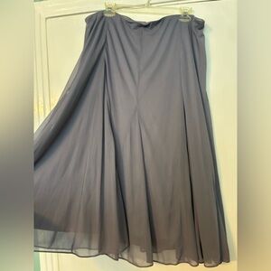 Alex Evenings Charcoal A-Line Skirt
